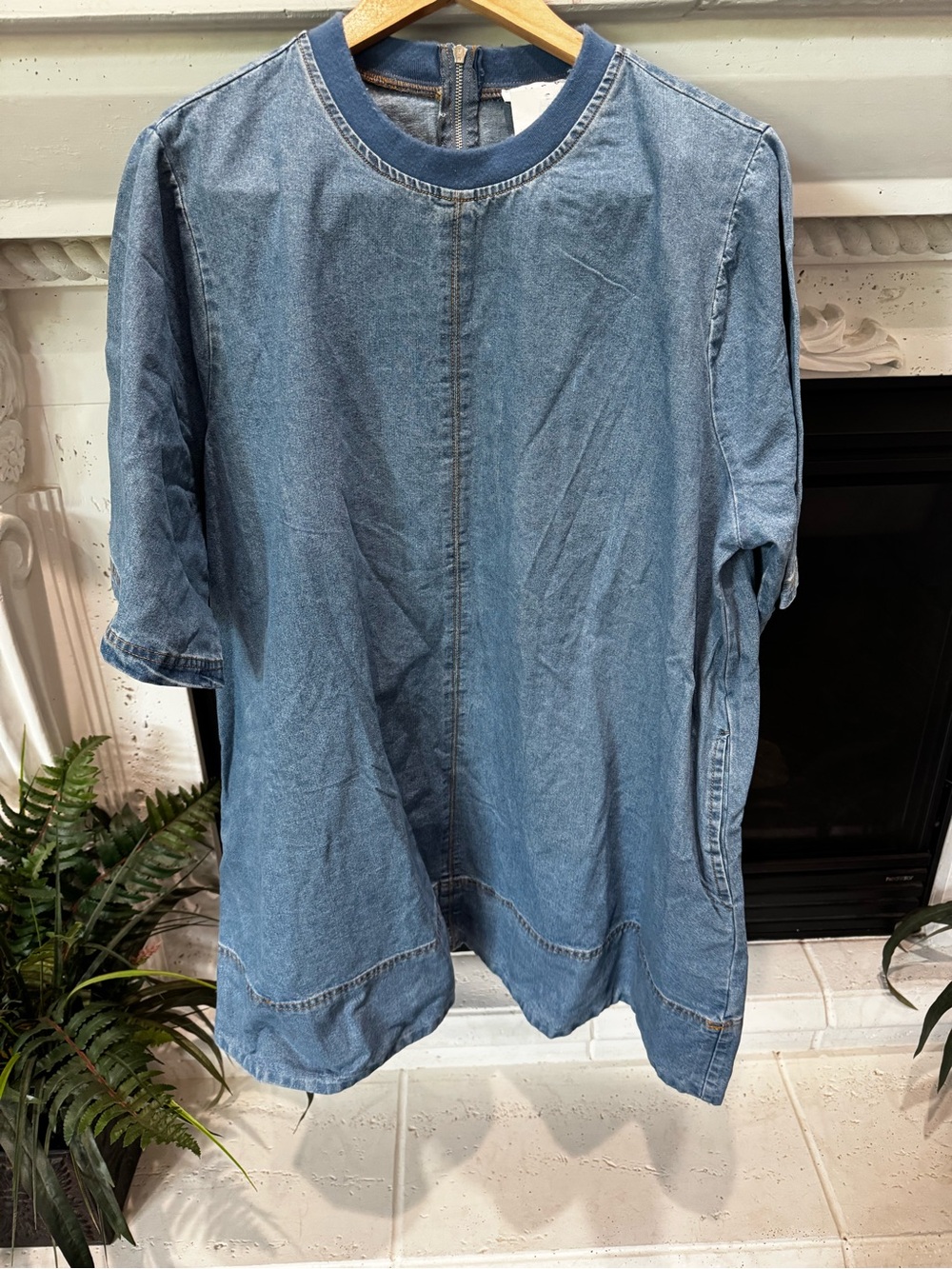 🆕 HYFVE Light Blue Denim Tunic Dress